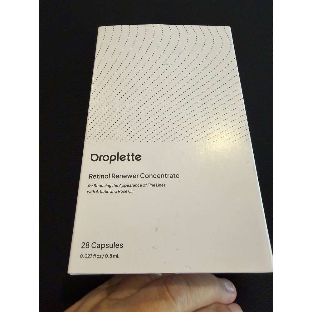 Droplette Retinol Renewer Concentrate 28 Capsules Arbutin Rose Oil New Sealed
